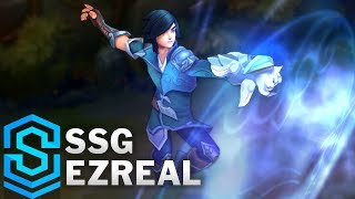 SSG Ezreal 2018 Skin Spotlight  PreRelease  League of Legends [upl. by Kcirdneh965]