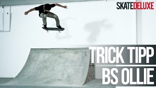 Skateboard Trick Tipp Backside Ollie  DeutschGerman  skatedeluxe [upl. by Christopher]