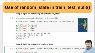 Use of randomstate in traintestsplit [upl. by Laeira]