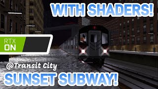 ⁴ᴷ⁶⁰ Roblox  Sunset Subway Freedrive  With Shaders RTX ON [upl. by Hephzipa]