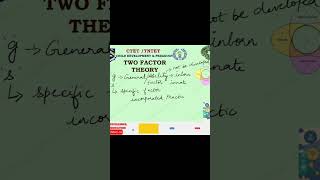 Spearmans two factor theory g factor  general ability  in English [upl. by Barlow]