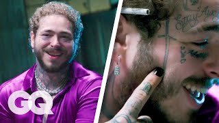 Post Malone Breaks Down His Tattoos Part 2  GQ [upl. by Akessej]