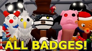 How to get ALL 30 BADGES in ACCURATE PIGGY RP THE RETURN  Roblox [upl. by Sadoff103]