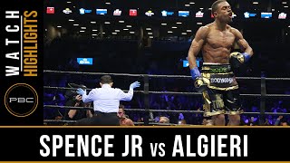 Spence Jr vs Algieri HIGHLIGHTS April 16 2016  PBC on NBC [upl. by Willey247]