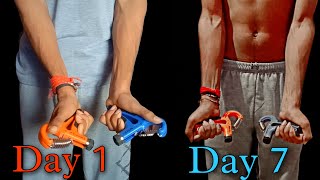 I Used a HAND GRIPPER for 30 Days to Grow Forearms  Hand Gripper Before and After [upl. by Naid811]