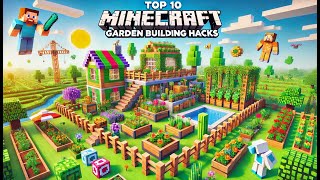 Top 10 Minecraft Garden design ideas💡 [upl. by Odlonra]