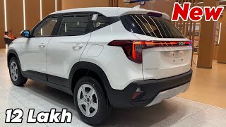 New KIA SELTOS HTK Updated Model  New 2024 Seltos Htk Second Base Model White Colour Review [upl. by Ezequiel140]