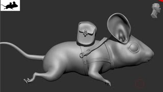 05 MOUSE EAR ANATOMY SCULPT ZBRUSH [upl. by Queena]