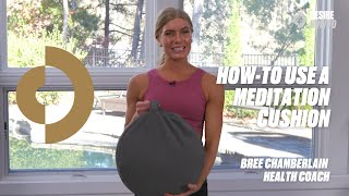 HowTo Use a Meditation Cushion  Bree Chamberlain [upl. by Groeg]