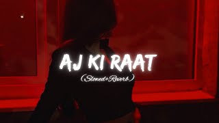 Aj Ki Raat SlowedReverb  Bazel Awan [upl. by Pevzner]