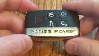 DIY  How to change SmartKey Key fob Battery on Range Rover [upl. by Klimesh]