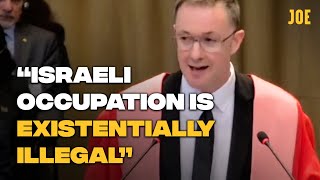 Lawyers incredible speech dismantling Israeli occupation of Palestine at The Hague [upl. by Stephanus]