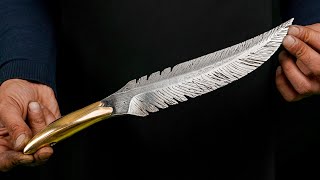 This feather is able to cut off even metal A knife that will definitely grab all the attention [upl. by Pamela]