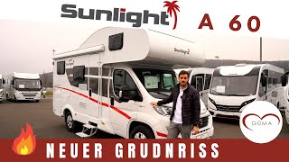 Brandneuer Alkoven  Der Sunlight A 60  Wohnmobil 2021 Neuheiten  Wohnmobil Alkoven  Güma TV [upl. by Eisned]