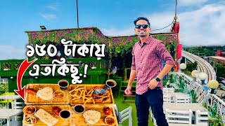 মাএ ১৫০ টাকায় এতো খাবার তাও আবার রুফটপে বসে  Sky Restaurant Farmgate  Dhaka  Ghurafira [upl. by Frederica]