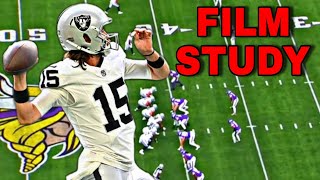 What Raiders QB Gardner Minshew FLASHED on Tape vs Vikings [upl. by Tesil]