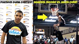 CRAZY DUNKS in 1st EVER Phenom Dunk Contest Shakeel Moore vs Jalen Cone [upl. by Sussi]