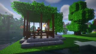 Minecraft how to build a simple gazebo [upl. by Sucitivel]