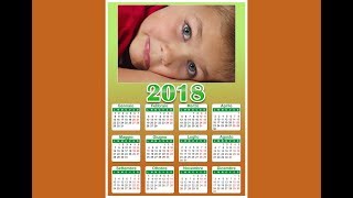 Photoshop Template Calendario  Tutorial 198 Bis Italiano [upl. by Wilfred]