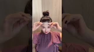 Quick and easy girls hairstyle 💙✂️ Short hair style amplong hair style shorts tutorial shortsfeed [upl. by Nollek]