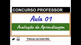 Avaliação da Aprendizagem  CONCURSO PROFESSOR [upl. by Annanhoj]