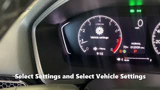 2021 Honda Civic Tire Pressure Light Reset Procedure  How To Turn Off TPMS Light [upl. by Erdda]