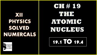 XII Solved NumericalsCh 19 191 to 194 Talhas Physics Academy [upl. by Albric]