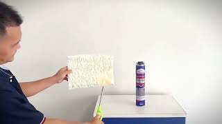 HighQuality Professional 750ml white PU Spray Foam Polyurethane Spray Foam for Insulation Kit [upl. by Attelahs]