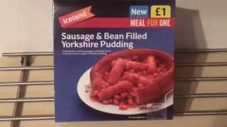 Iceland sausage and bean filled Yorkshire pudding [upl. by Ashford39]