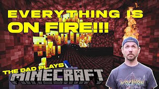 Going back to the Nether Fortress Dad plays Minecraft for the First Time part 28 [upl. by Eerahs]