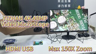 How to Install YIZHAN Microscope Folding stand 4K 48MP 150X Zoom？ [upl. by Sitoiyanap]