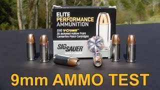 SIG SAUER VCROWN 9mm Ammo Review [upl. by Raffo]