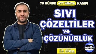 Sıvı Çözeltiler ve Çözünürlük  70 Günde AYT Kimya Kampı  13Gün  11Sınıf Kimya  AYT 2024 [upl. by Akelahs]