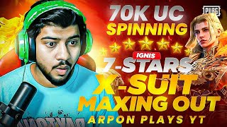 7000000 UC NEW IGNIS XSUIT SPIN 😱  FULL MAXOUT 7 STAR  ARPON PLAYS [upl. by Lida]