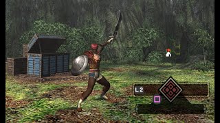 Monster Hunter 1 PS2  Sword and Shield Attacks Combos and Options [upl. by Saxe]