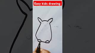 Easy kids bunny rabbit 🐇 drawingtrendingdrawingarteasykidskidsvideoviralrabbitखरगोशshort [upl. by Adnahsal675]