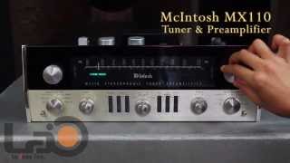 McIntosh MX110 Tuner amp Preamplifier [upl. by Ynehpets884]