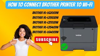 How To Connect Brother HL L6200DW To WiFi  Brother Printer WiFi Setup  DSK brotherprinter [upl. by Emmeram]