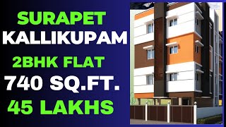 2BHK FLAT AT SURAPET KALLIKUPPAM  NEAR BYPASS kolathur property 99acres chennai realestate [upl. by Nal]