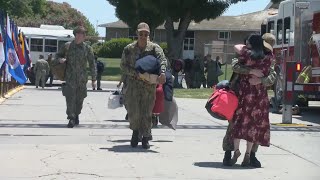 Hundreds of sailors return to Lemoore Naval Air Station [upl. by Monsour261]