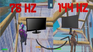 First Time On 144hz  Fortnite  AOC 24G2E 238quot WIDE LED IPS MONITOR HDR 1MS 144HZ WLMNT [upl. by Emelen941]