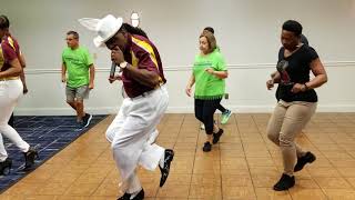 KOLD STEPPING LINE DANCE ☆  INSTRUCTIONAL VIDEO  At the Smooth Groove Heritage Workshop [upl. by Benedix]