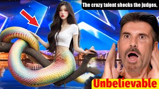 Amazing talent shocks the judges with half human half snake wins the Golden Buzzer  AGT 2024 [upl. by Anidam]