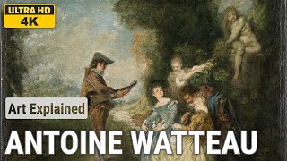 Antoine Watteau A collection of 10 oil paintings with title and year 17121716 4K [upl. by Nnahs992]