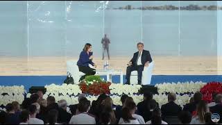 IGNAZIO LA RUSSA INTERVISTATO DA BIANCA BERLINGUER ALLA KERMESSE DI FRATELLI DITALIA A PESCARA [upl. by Grider]