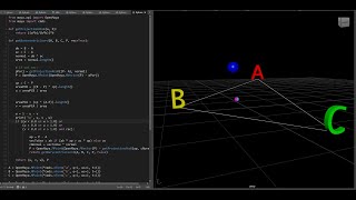 Get the closest point on a triangle and the barycentric for this point [upl. by Assyla]