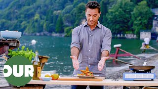 Ginos Perfect Fried Fish On The Beautiful Lake Como  Ginos Italian Escape E21  Our Taste [upl. by Ymar]