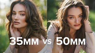 35mm vs 50mm Comparison for Portrait Photography [upl. by Adnohsat]