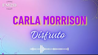 Carla Morrison  Disfruto lyrics video [upl. by Bezanson35]