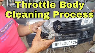 Throttle Body Cleaning Process  Chevrolet Spark Car Throttle Body Cleaning  Chevrolet Spark Car [upl. by Siol]